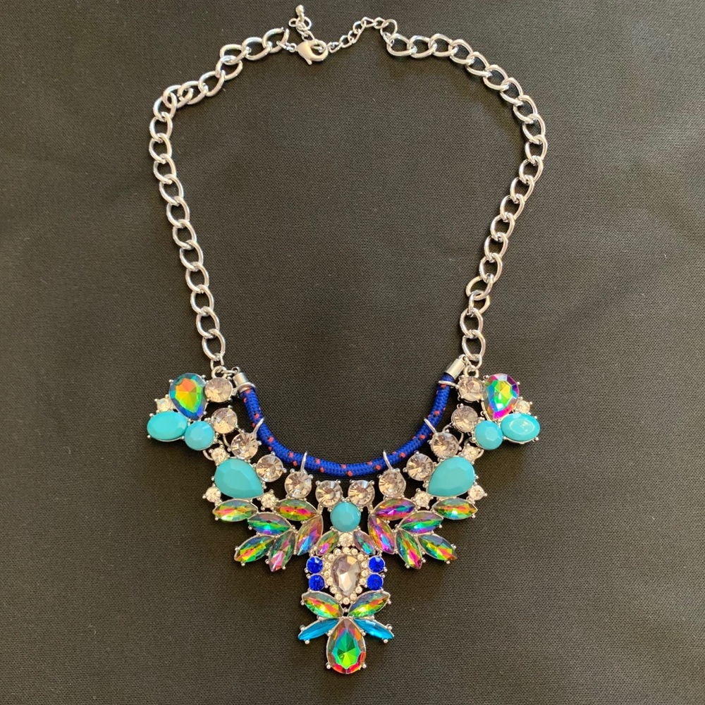 Multicolor statement necklace